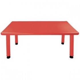 Rectangle Plastic Activity Table-Red (Chairs not included)